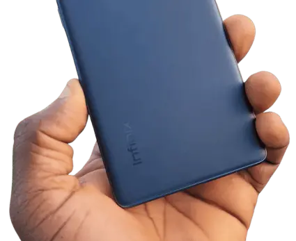 a hand holding infinix hot 50 pro plus