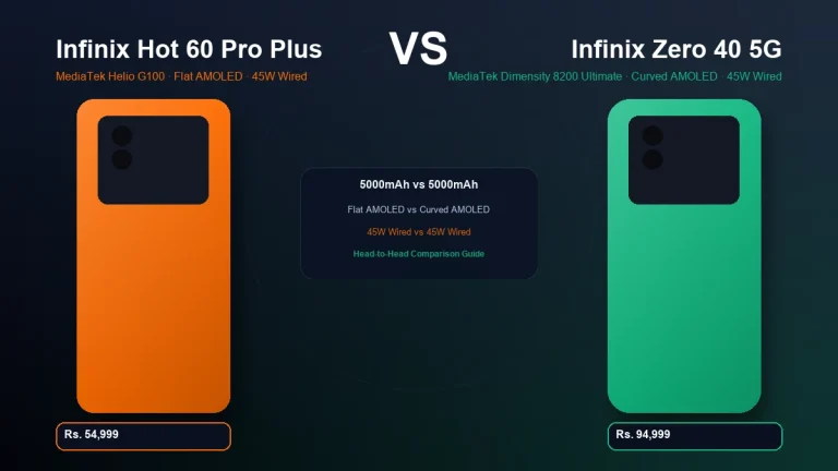 Infinix Hot 60 Pro Plus vs Infinix Zero 40 5G comparison in Pakistan