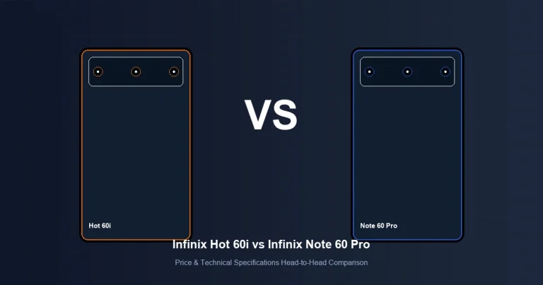 Featured image comparison of Infinix Hot 60i vs Infinix Note 60 Pro