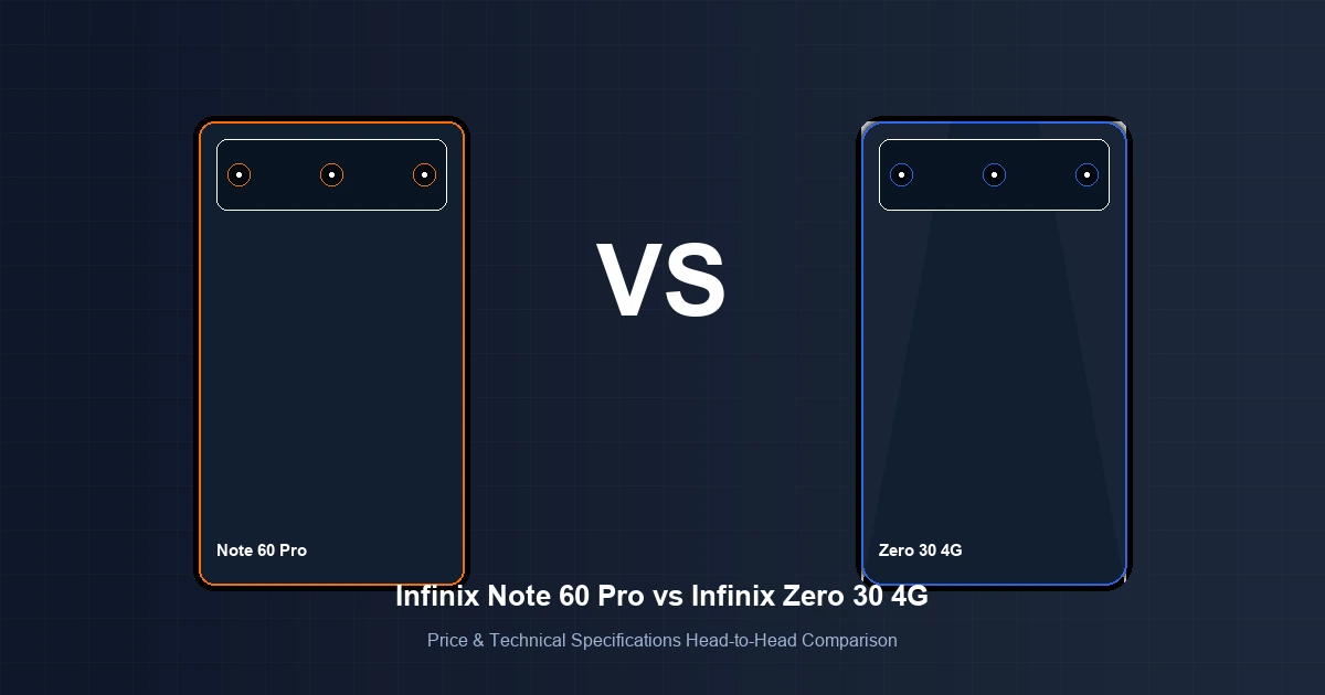 Featured image comparison of Infinix Note 60 Pro vs Infinix Zero 30 4G