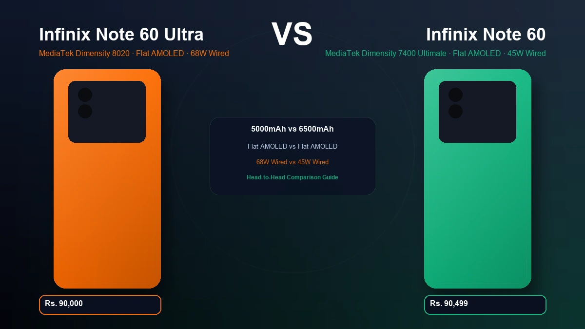 Infinix Note 60 Ultra vs Infinix Note 60 in Pakistan | Comparison 1 Infinix Note 60 Ultra vs Infinix Note 60 comparison in Pakistan