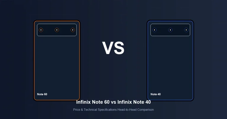 Featured image comparison of Infinix Note 60 vs Infinix Note 40