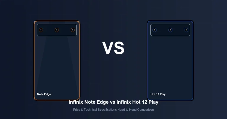 Featured image comparison of Infinix Note Edge vs Infinix Hot 12 Play