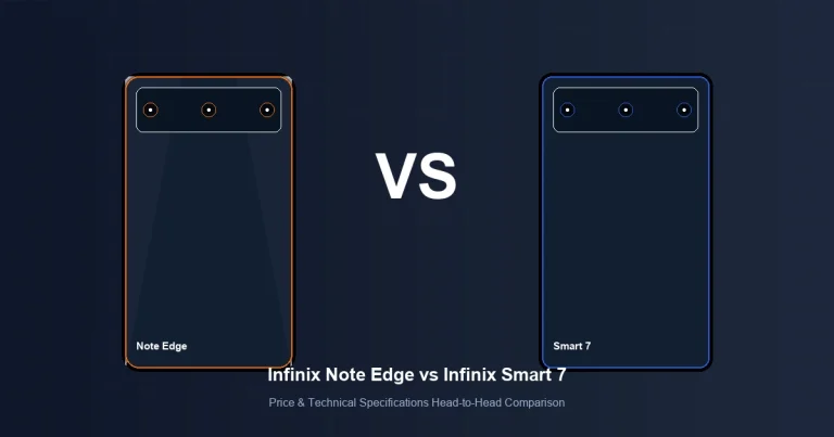 Featured image comparison of Infinix Note Edge vs Infinix Smart 7