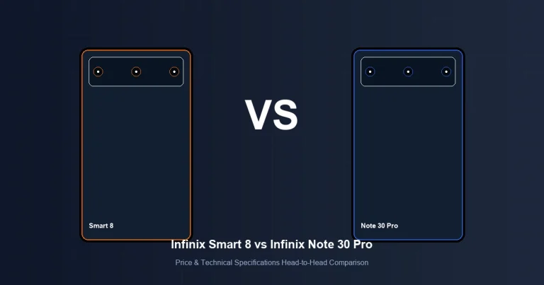 Featured image comparison of Infinix Smart 8 vs Infinix Note 30 Pro