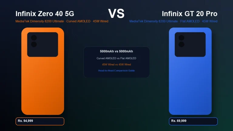 Infinix Zero 40 5G vs Infinix GT 20 Pro comparison in Pakistan