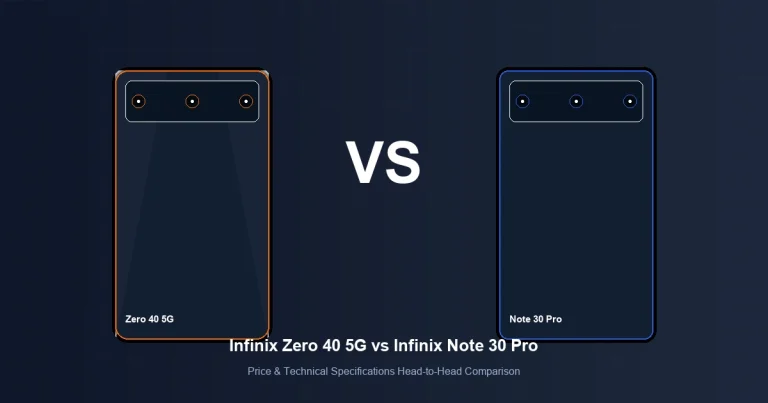 Featured image comparison of Infinix Zero 40 5G vs Infinix Note 30 Pro