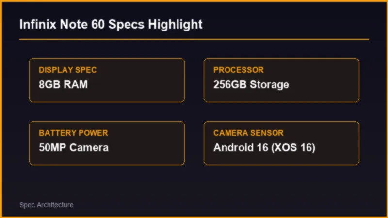 Infinix Note 60 vs Infinix Zero 5G 2023: Detailed Specification Comparison Specifications